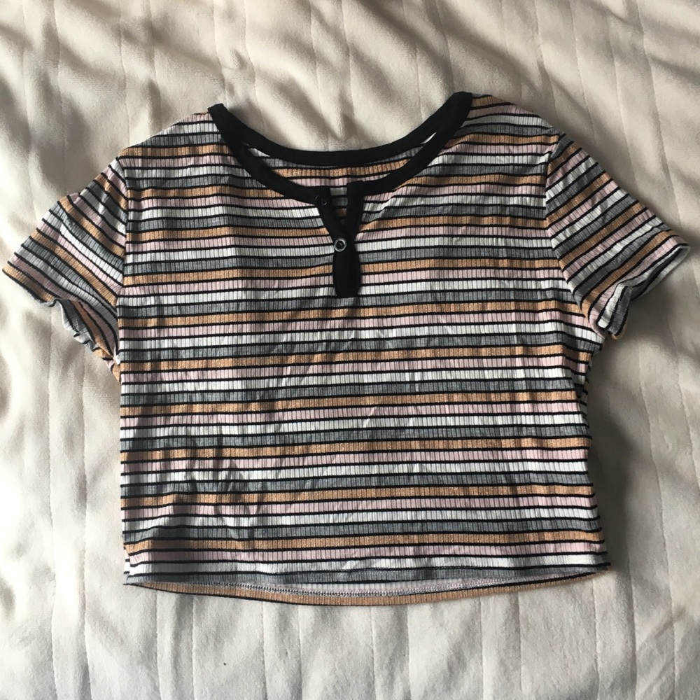 Romwe cropped striped top - Picture 2 of 3